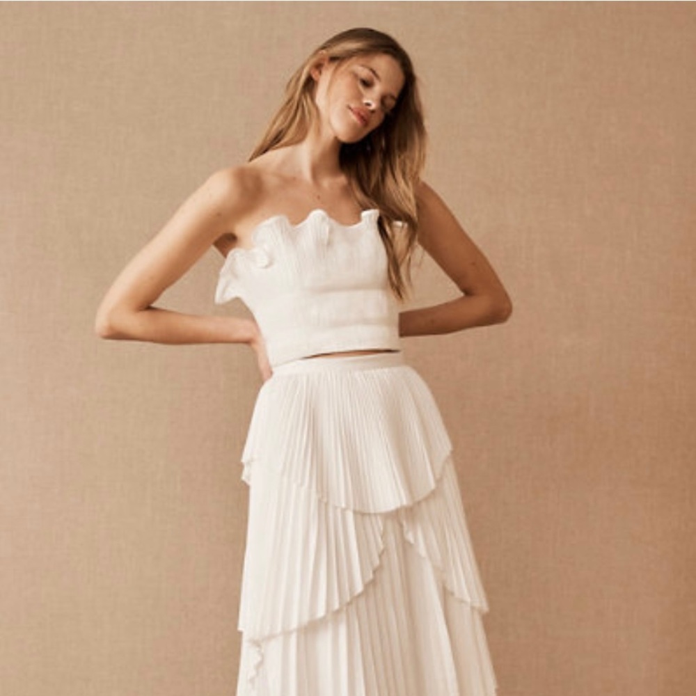 New with Tags AMUR Oriel Top Size 2 from BHLDN. White.